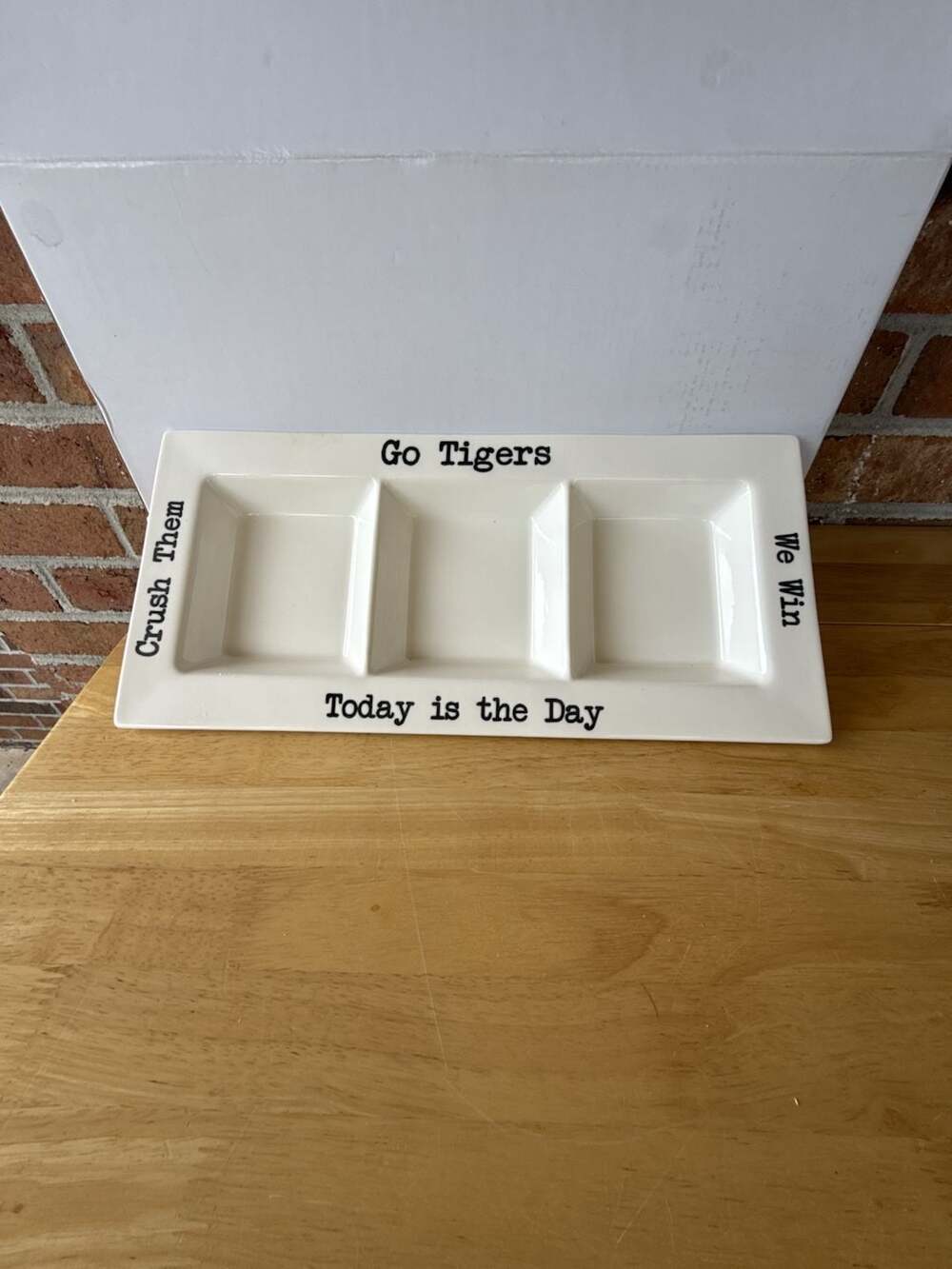 47th & Main Ceramic Condiment Platter - Go Tigers - Today is the Day